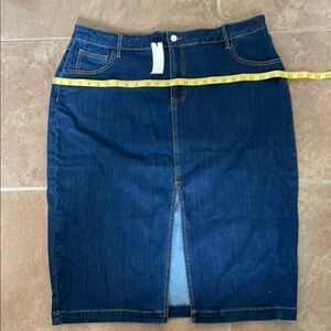 Dark Blue Denim Skirt